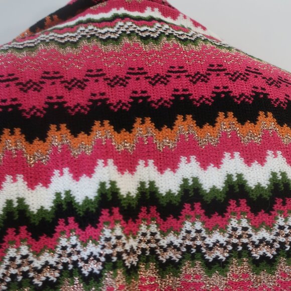 NWT Womens Missoni Multicolor Wool Blend Fringed Wrap Scarf Shawl OS - Picture 8 of 11